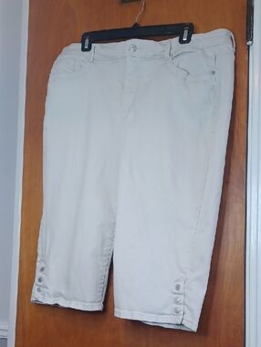 Gloria Vanderbilt "Sasha" Skimmer Sz. 16. L.16.5".R.11.5". W.38". Silver Buttons